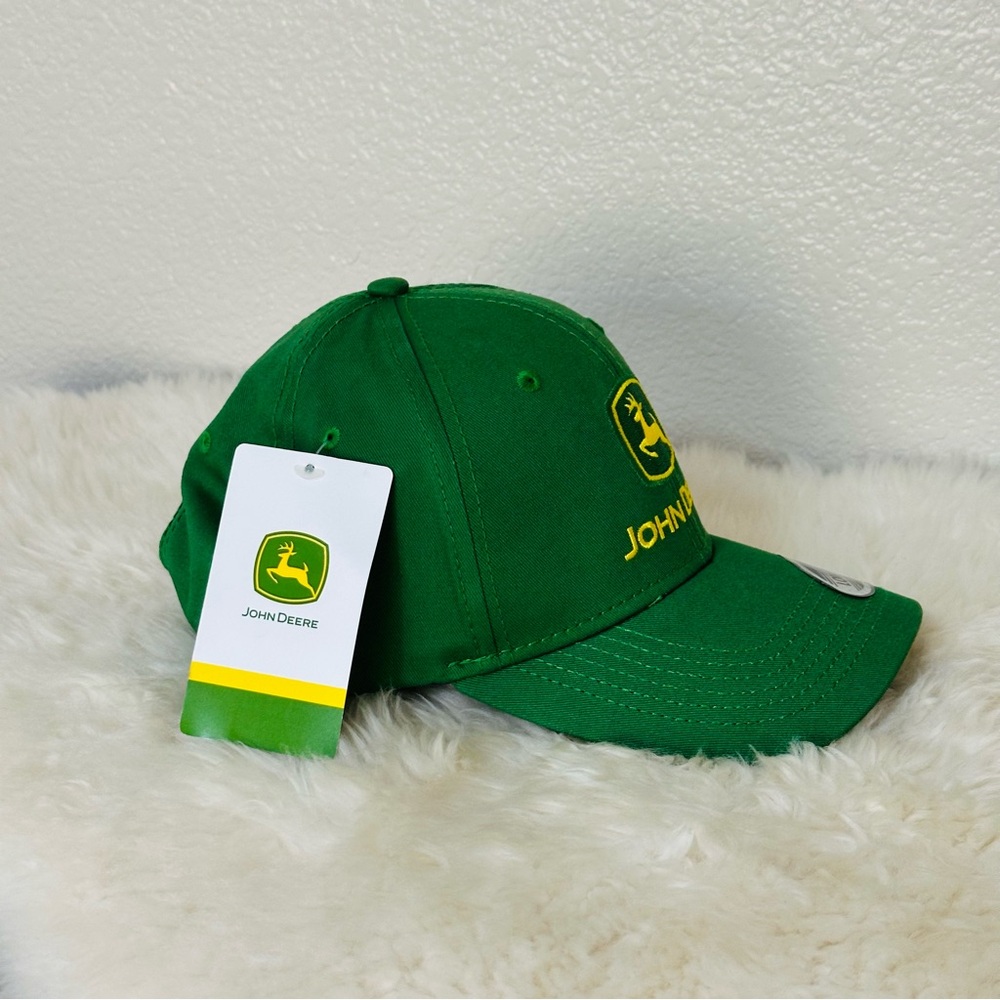 John Deere green twill cap with embroidered logo and adjustable hook New - Picture 5 of 6